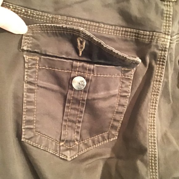 Jag Jeans Brown Mid Rise Wide Leg 5 Pocket Stretch Jeans Size 10 - Picture 7 of 8